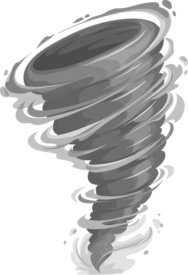 Tornado Storm Twister, Hurricane or Cyclone Wind
